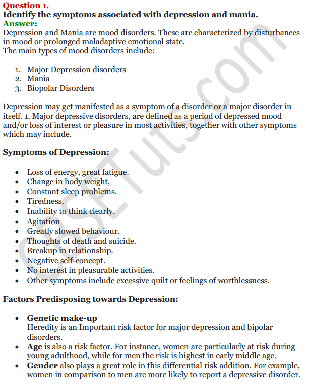 psychology case study questions and answers class 12