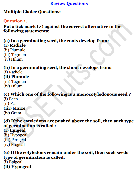 biology mcqs for class 9 chapter 2
